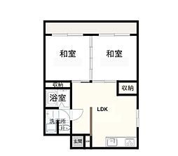 フォーレストマンション 2DKの間取図画像