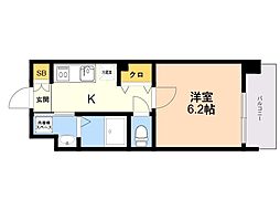 Ｒｕｐｉｅレジデンス九大学研都市2 7階1Kの間取り