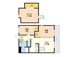 オリエンタルコート加布里駅前1 2LDKの間取図画像