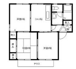 エクセレント前原C 3DKの間取図画像