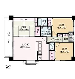 インペリアル大賀 3LDKの間取図画像