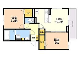 間取図画像 2LDK