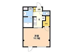ＳＩＭＡ笹丘 303 3階1Kの間取り