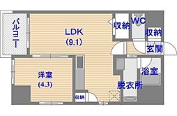 間取図画像 1LDK