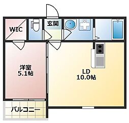間取図画像 1LDK
