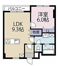 長尾興産ビル 1LDKの間取図画像