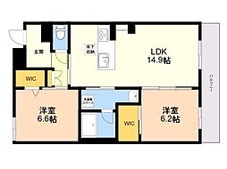 シャーメゾン セレーヌ ベフ 2LDKの間取図画像