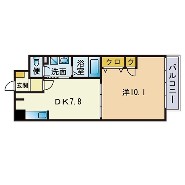 キルンズ高取 410｜福岡県福岡市早良区高取２丁目(賃貸マンション1DK・4階・42.75㎡)の写真 その2