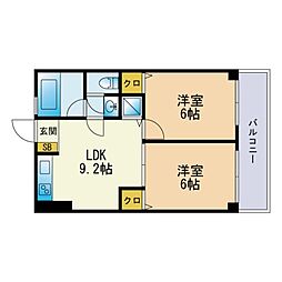 間取図画像 2LDK