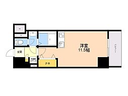 APL-tage西新 ワンルームの間取図画像