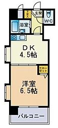 フェリス城西 1DKの間取図画像