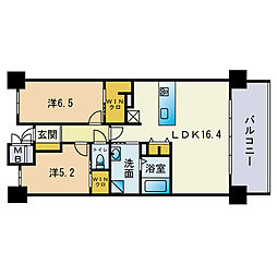 GRAND URBIC HARA 2LDKの間取図画像