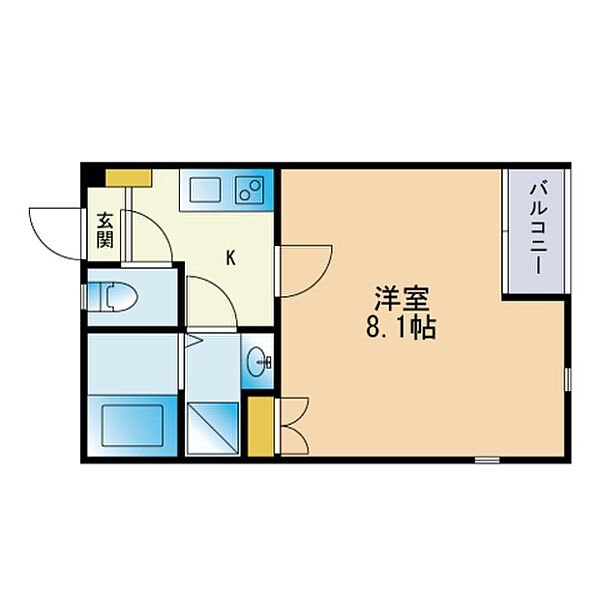 リブレア千歳 102｜福岡県春日市千歳町３丁目(賃貸アパート1K・1階・24.58㎡)の写真 その2