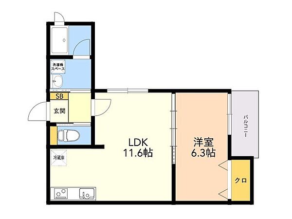 二日市南ＡＰ（仮） 201｜福岡県筑紫野市二日市南４丁目(賃貸アパート1LDK・2階・40.97㎡)の写真 その2