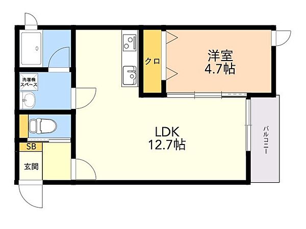 二日市南ＡＰ（仮） 203｜福岡県筑紫野市二日市南４丁目(賃貸アパート1LDK・2階・40.34㎡)の写真 その2