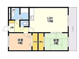 ノーブルコート21 2LDKの間取図画像