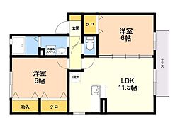 間取図画像 2LDK