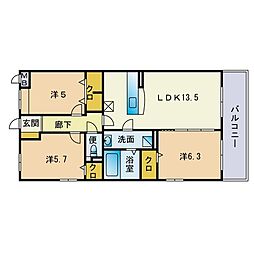 間取図画像 3LDK
