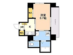 セリユ下大利ビル 1Kの間取図画像
