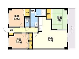 DYNASTIE8 3LDKの間取図画像