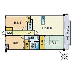 コンダクトヴィレッジ春日南 3LDKの間取図画像