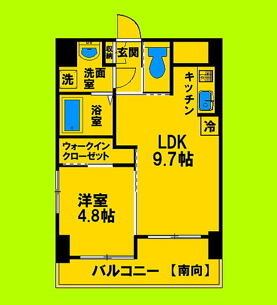 大阪府吹田市垂水町3丁目(賃貸マンション1LDK・3階・37.42㎡)の写真 その2