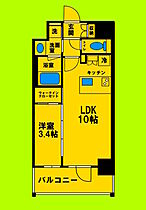 大阪府吹田市垂水町3丁目（賃貸マンション1LDK・11階・33.37㎡） その2