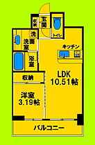 大阪府吹田市広芝町（賃貸マンション1LDK・4階・35.41㎡） その2