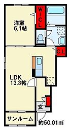 間取図画像 1LDK