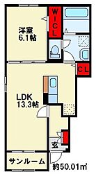 プロムナード苅田II 1階/104