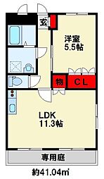 グランチェスタ・フォンティーヌ 1LDKの間取図画像