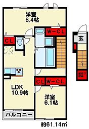 フィデール行橋B 2階/202