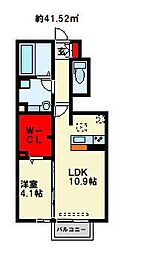 CHR-26 1LDKの間取図画像