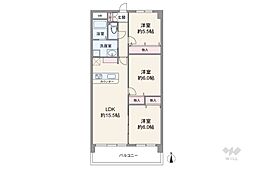 間取図画像 3LDK