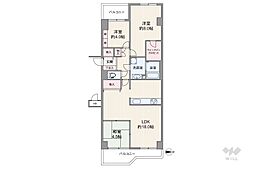 ベルヴェデールイトーピア武庫川マンション 3LDKの間取図画像