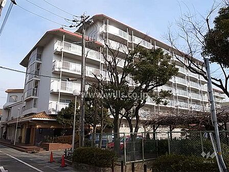 ローズハイツ夙川の外観(南西側から)