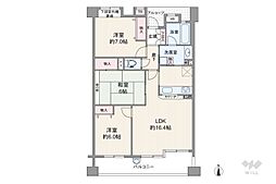 ロイヤル西宮門戸グランデ 3LDKの間取図画像