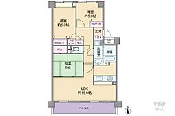 ステイツ苦楽園ガーデンヒルズ 3LDKの間取図画像