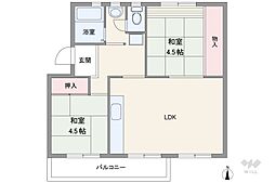 間取図画像 2LDK
