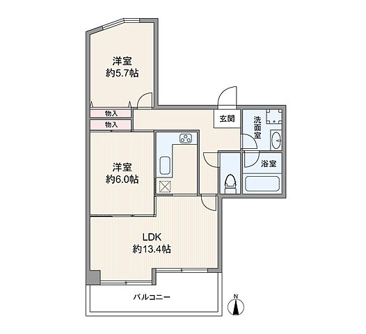 間取り デ・リード烏丸東 7階/-