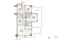 グランドール豊中刀根山 4LDKの間取図画像