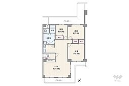パストラルハイム豊中 3LDKの間取図画像