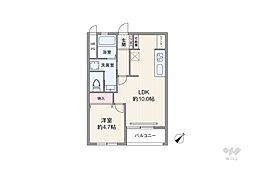 間取図画像 1LDK