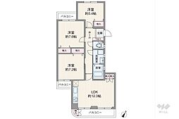 間取図画像 3LDK