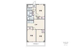 間取図画像 3LDK