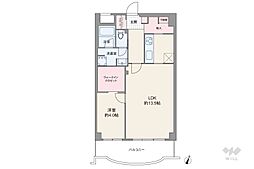 パレスエクセル新伊丹 1SLDKの間取図画像