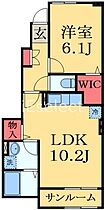 千葉県大網白里市池田（賃貸アパート1LDK・1階・43.97㎡） その2