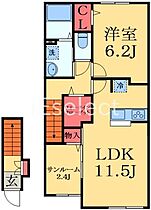 千葉県茂原市小林（賃貸アパート1LDK・2階・50.96㎡） その2