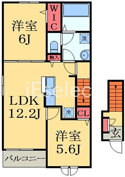 千葉県茂原市早野(賃貸アパート2LDK・2階・56.44㎡)の写真 その2