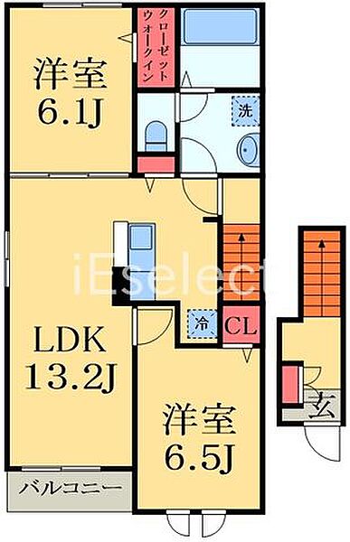 千葉県市原市姉崎(賃貸アパート2LDK・2階・59.58㎡)の写真 その2